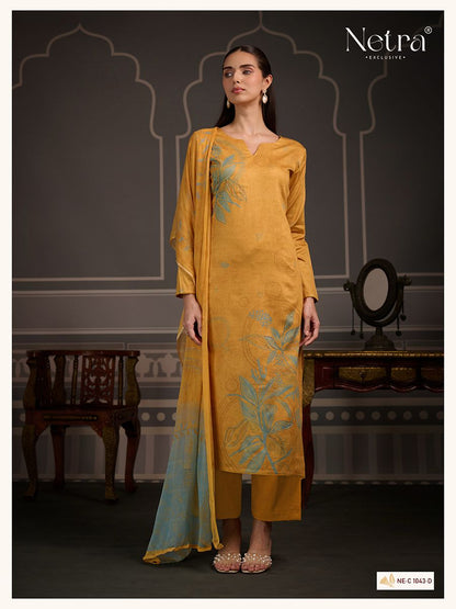 Kamya Netra Premium Cotton Pant Style Suits Exporter