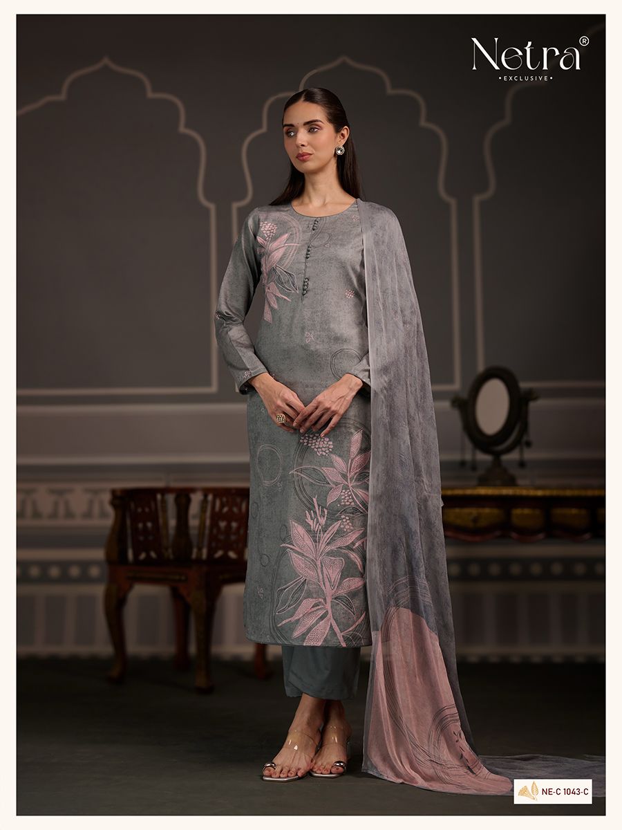 Kamya Netra Premium Cotton Pant Style Suits Exporter