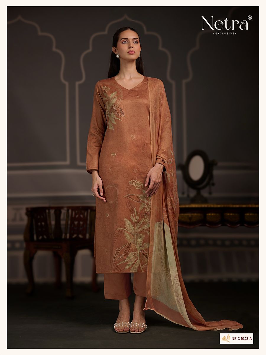 Kamya Netra Premium Cotton Pant Style Suits Exporter