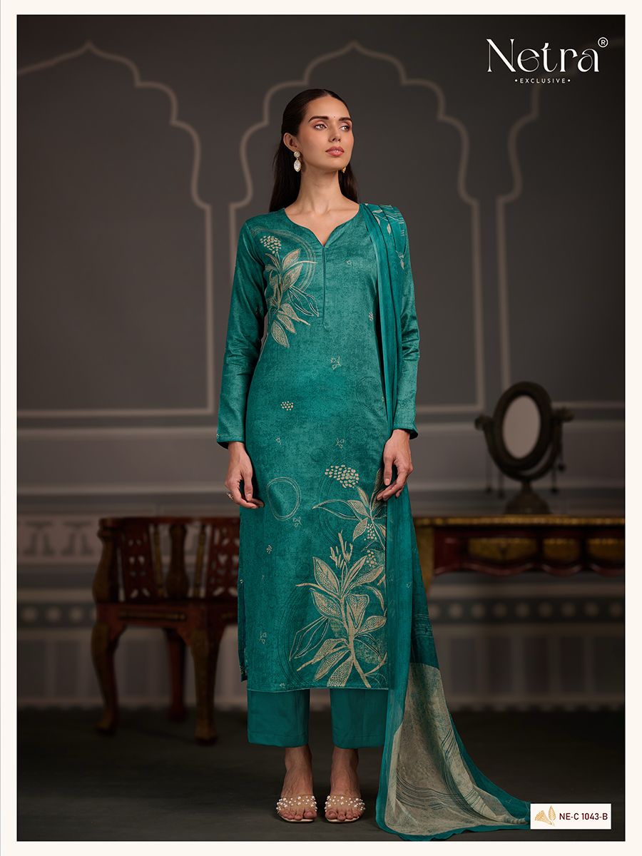 Kamya Netra Premium Cotton Pant Style Suits Exporter
