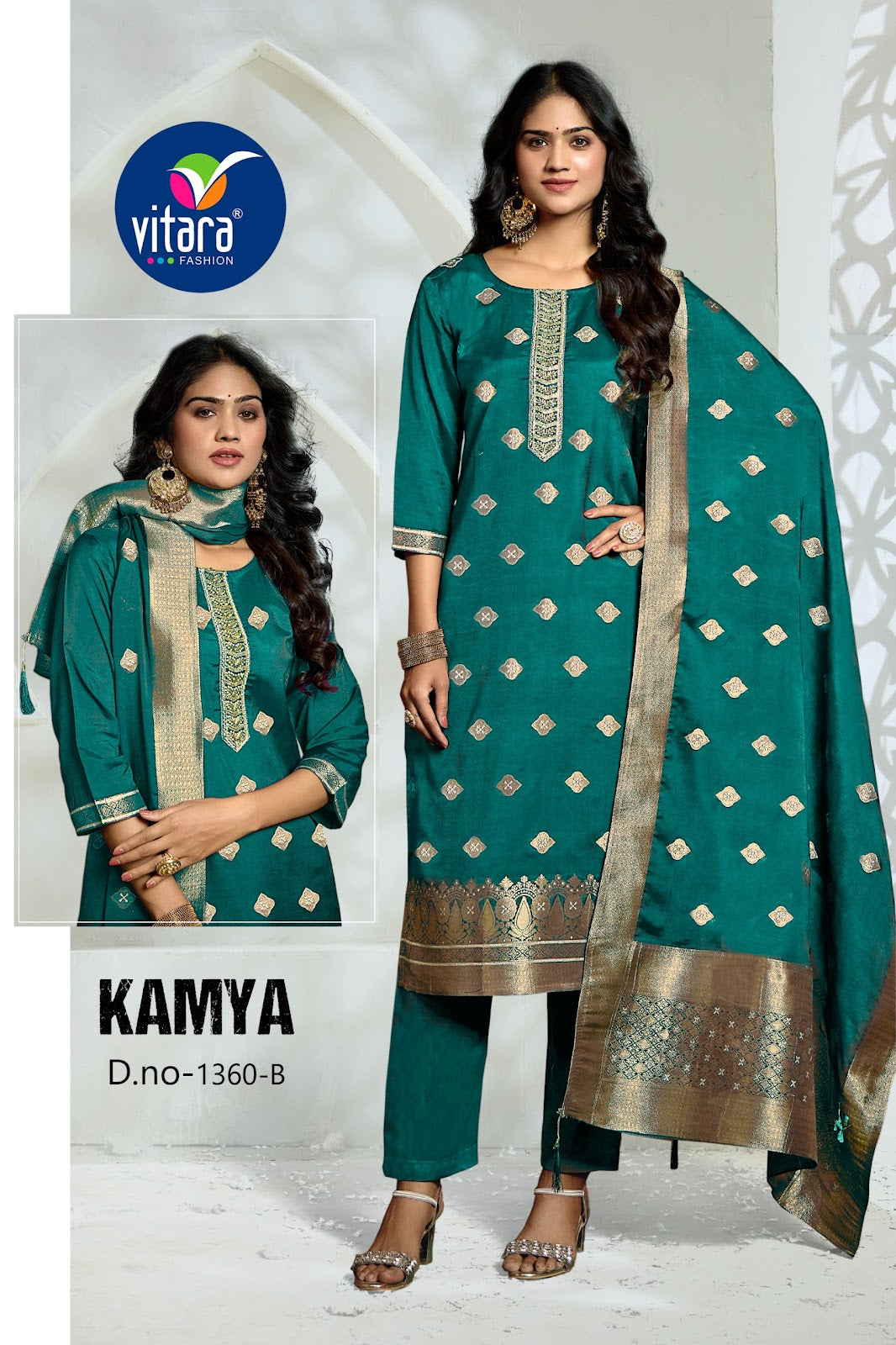 Kamya Vitara Muslin Readymade Pant Style Suits Supplier
