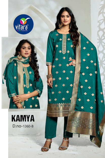 Kamya Vitara Muslin Readymade Pant Style Suits Supplier
