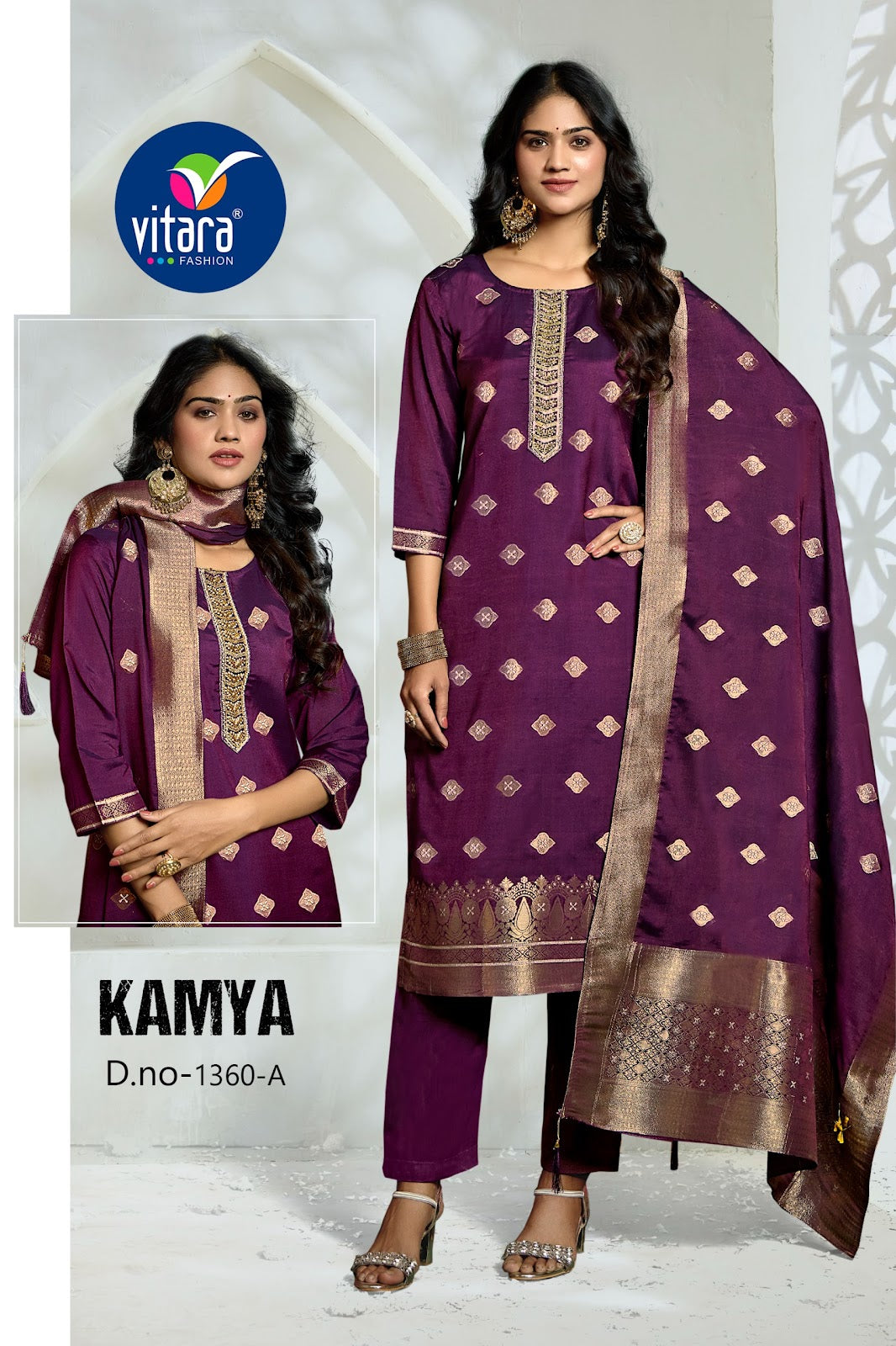 Kamya Vitara Muslin Readymade Pant Style Suits Supplier