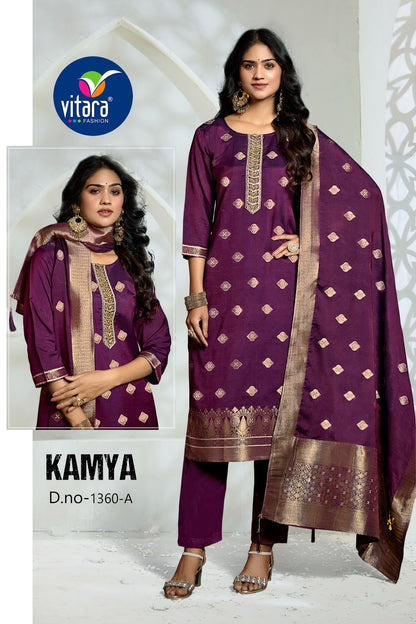 Kamya Vitara Muslin Readymade Pant Style Suits Supplier