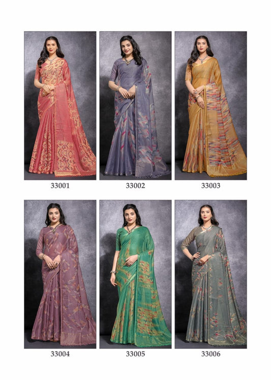 Kamyaa Ruchi Linen Silk Sarees Exporter Gujarat