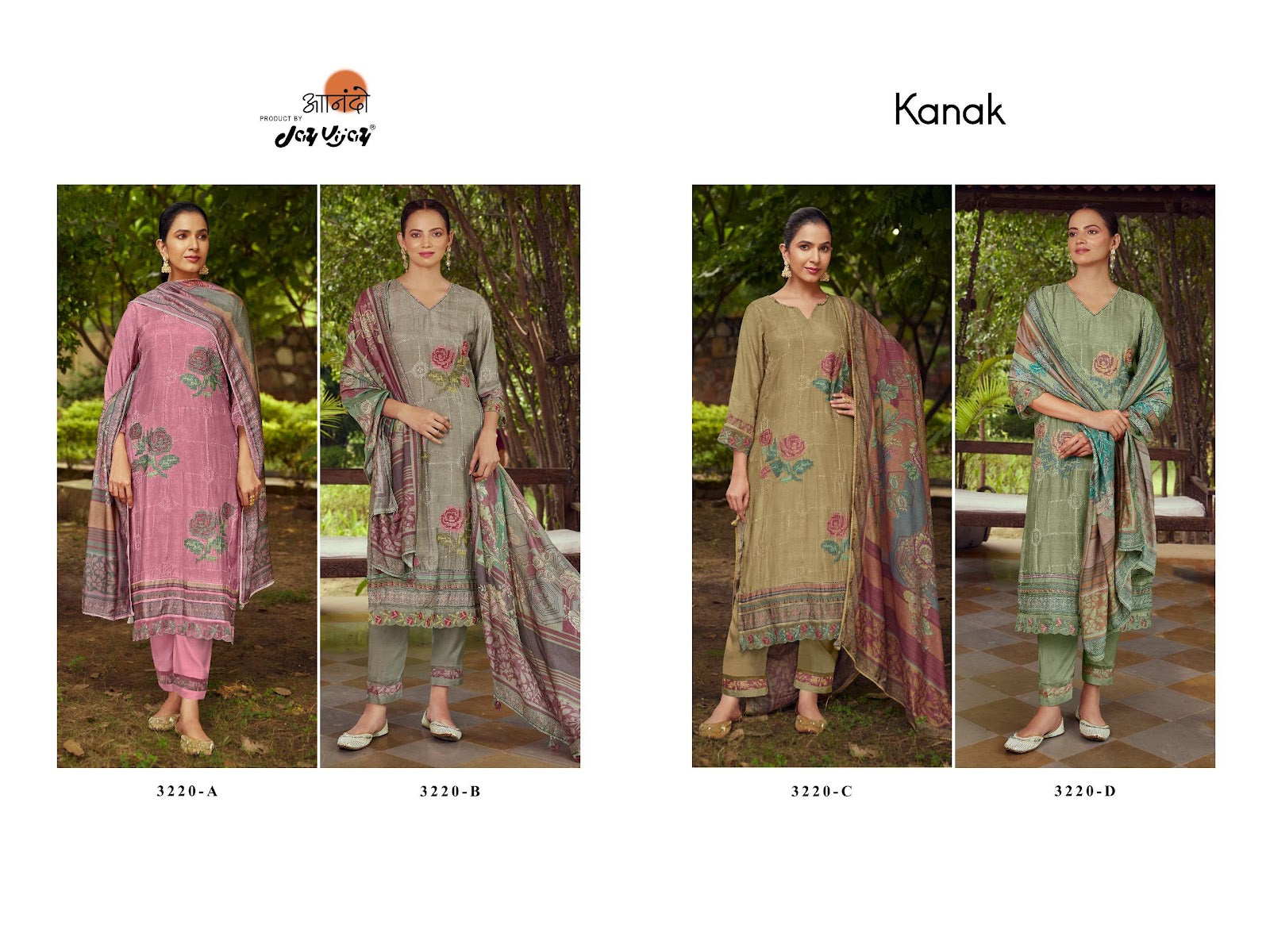 Kanak 3220 Anando Muslin Silk Pant Style Suits Supplier