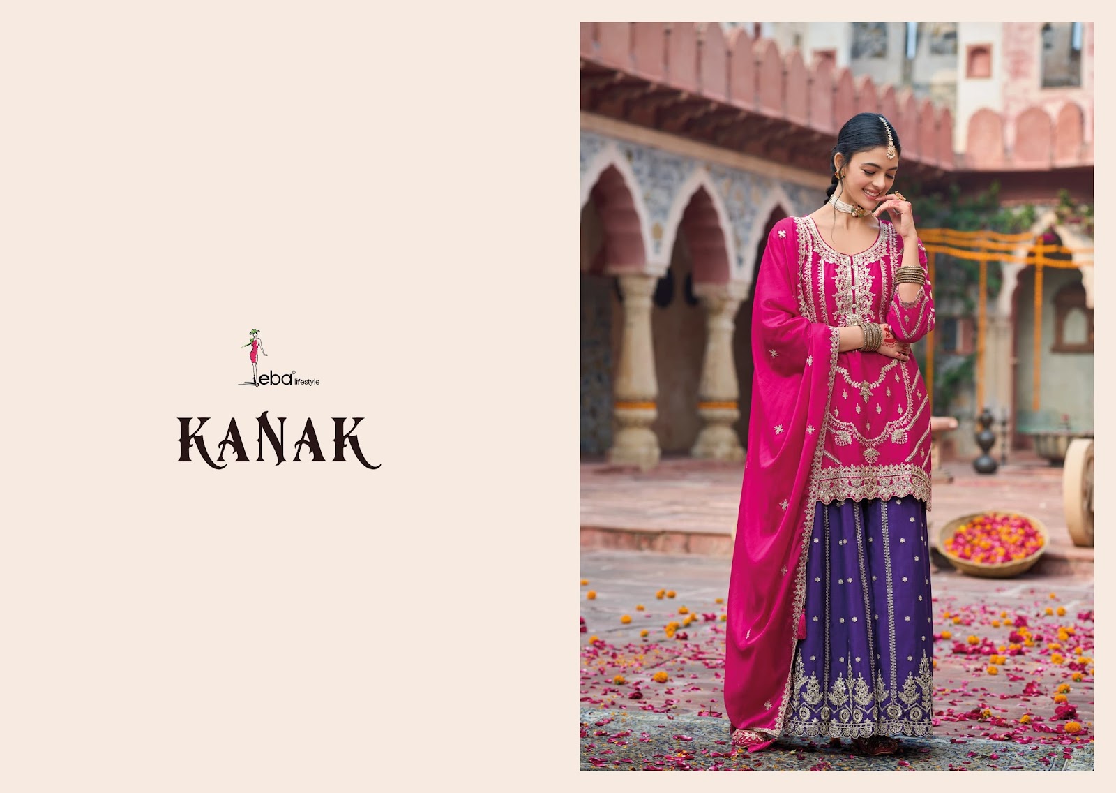 Kanak Eba Lifestyle Chinon Readymade Suits Manufacturer India