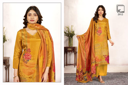 Kanak K Cube Silk Pant Style Suits Wholesaler Gujarat