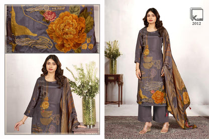 Kanak K Cube Silk Pant Style Suits Wholesaler Gujarat