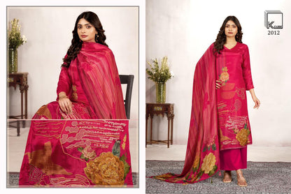 Kanak K Cube Silk Pant Style Suits Wholesaler Gujarat