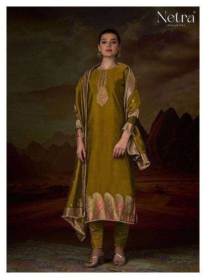 Kanak Netra Premium Viscose Pant Style Suits Wholesaler Gujarat