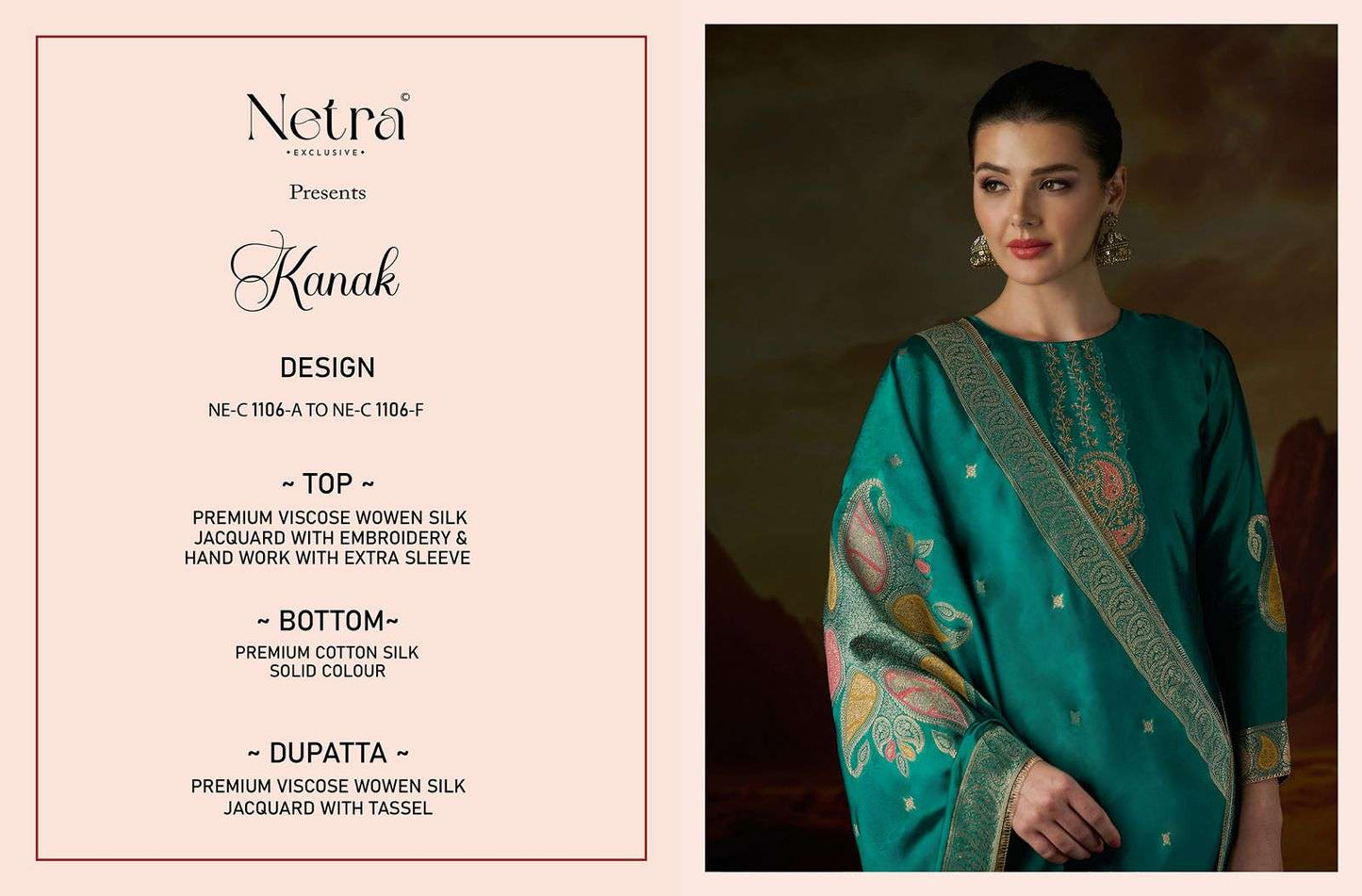 Kanak Netra Premium Viscose Pant Style Suits Wholesaler Gujarat