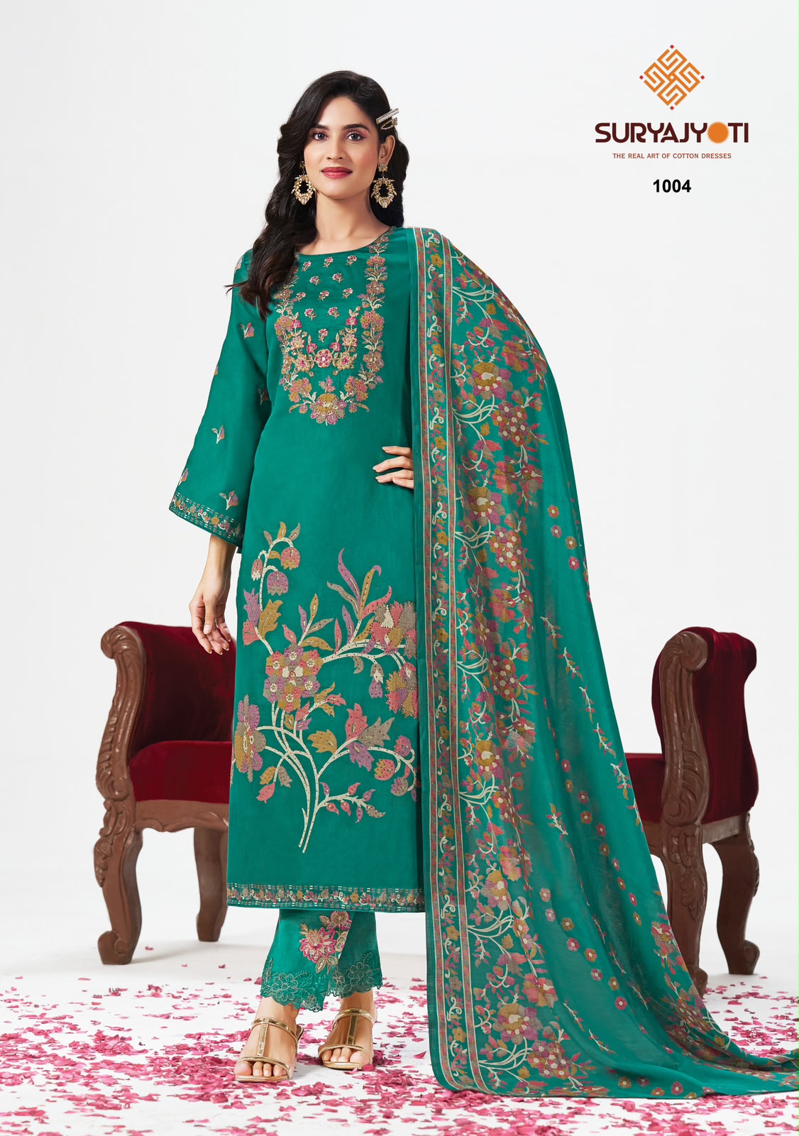 Kanak Vol 1 Suryajyoti Jaam Satin Pant Style Suits Wholesale Price