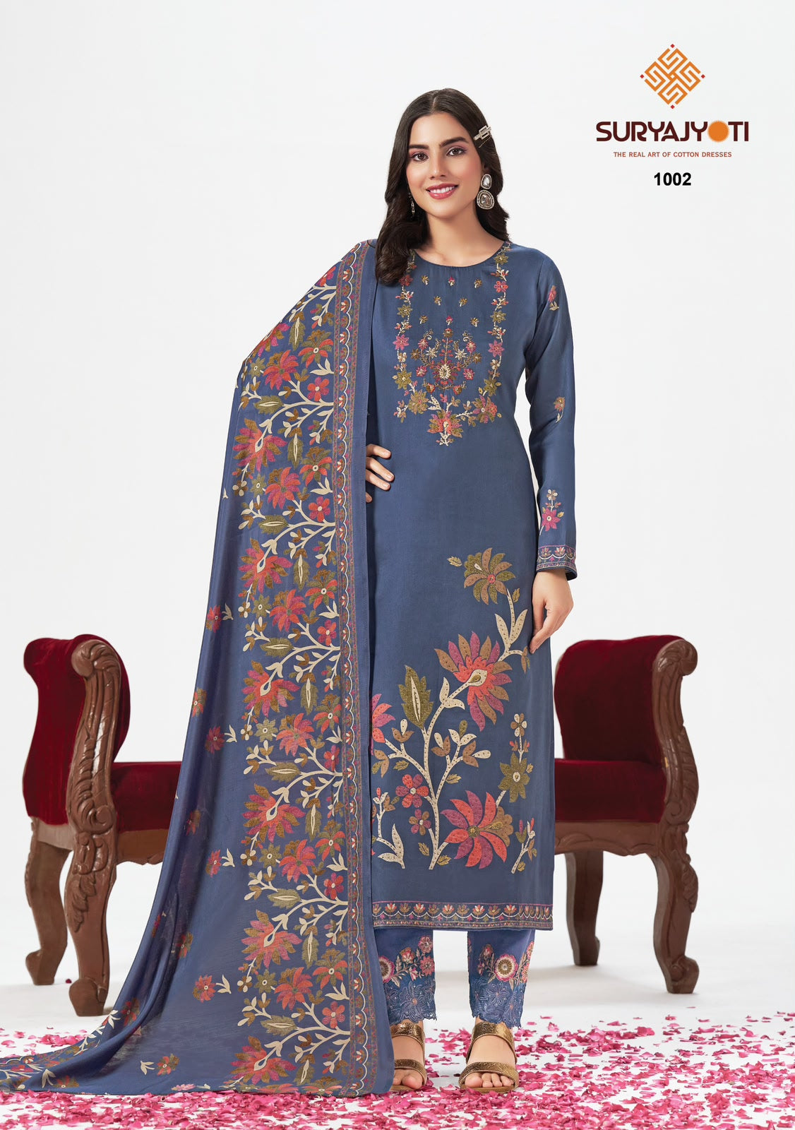 Kanak Vol 1 Suryajyoti Jaam Satin Pant Style Suits Wholesale Price