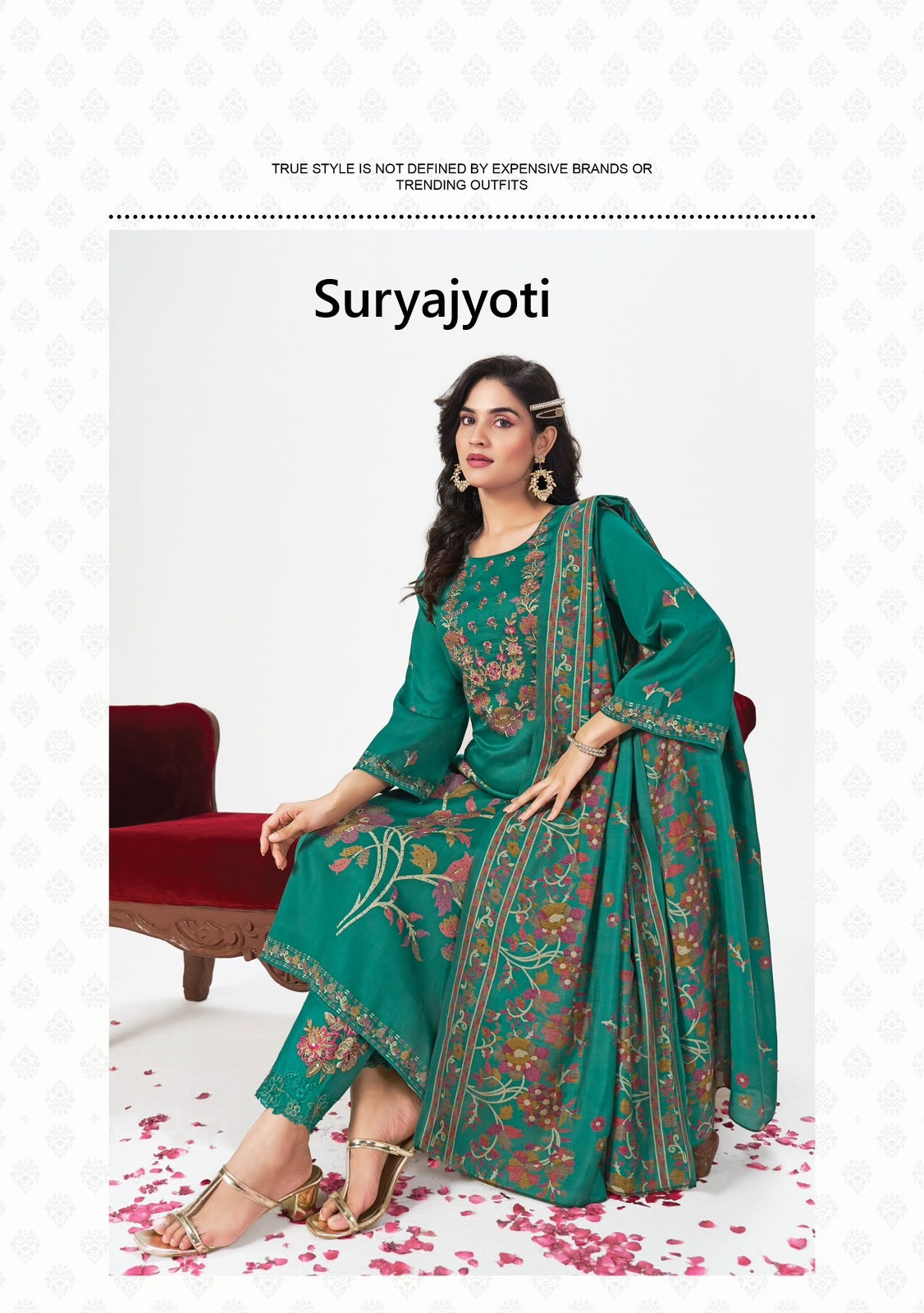 Kanak Vol 1 Suryajyoti Jaam Satin Pant Style Suits Wholesale Price