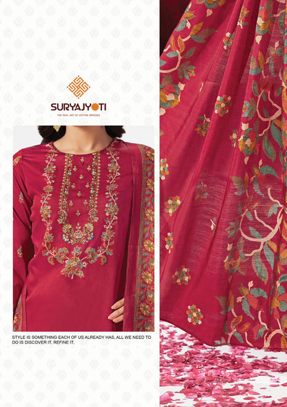 Kanak Vol 1 Suryajyoti Jaam Satin Pant Style Suits Wholesale Price