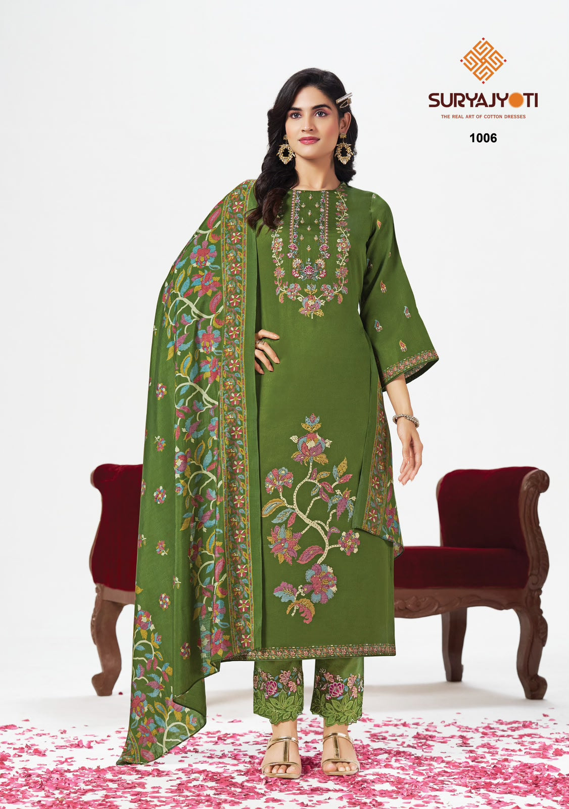 Kanak Vol 1 Suryajyoti Jaam Satin Pant Style Suits Wholesale Price