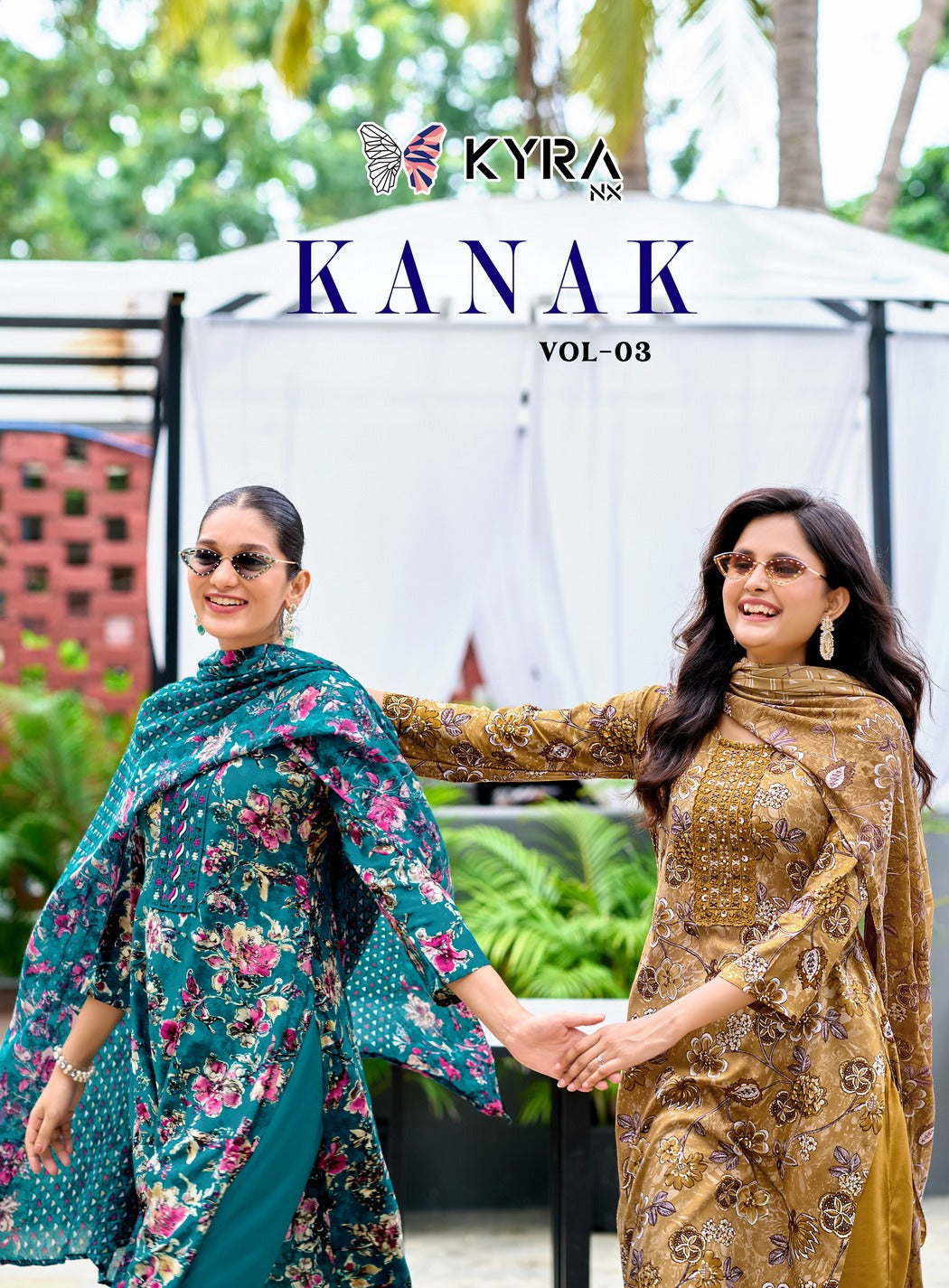 Kanak Vol 3 Kyra Nx Rayon Foil Readymade Pant Style Suits Wholesale Price