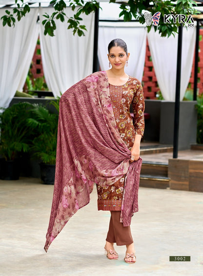 Kanak Vol 3 Kyra Nx Rayon Foil Readymade Pant Style Suits Wholesale Price