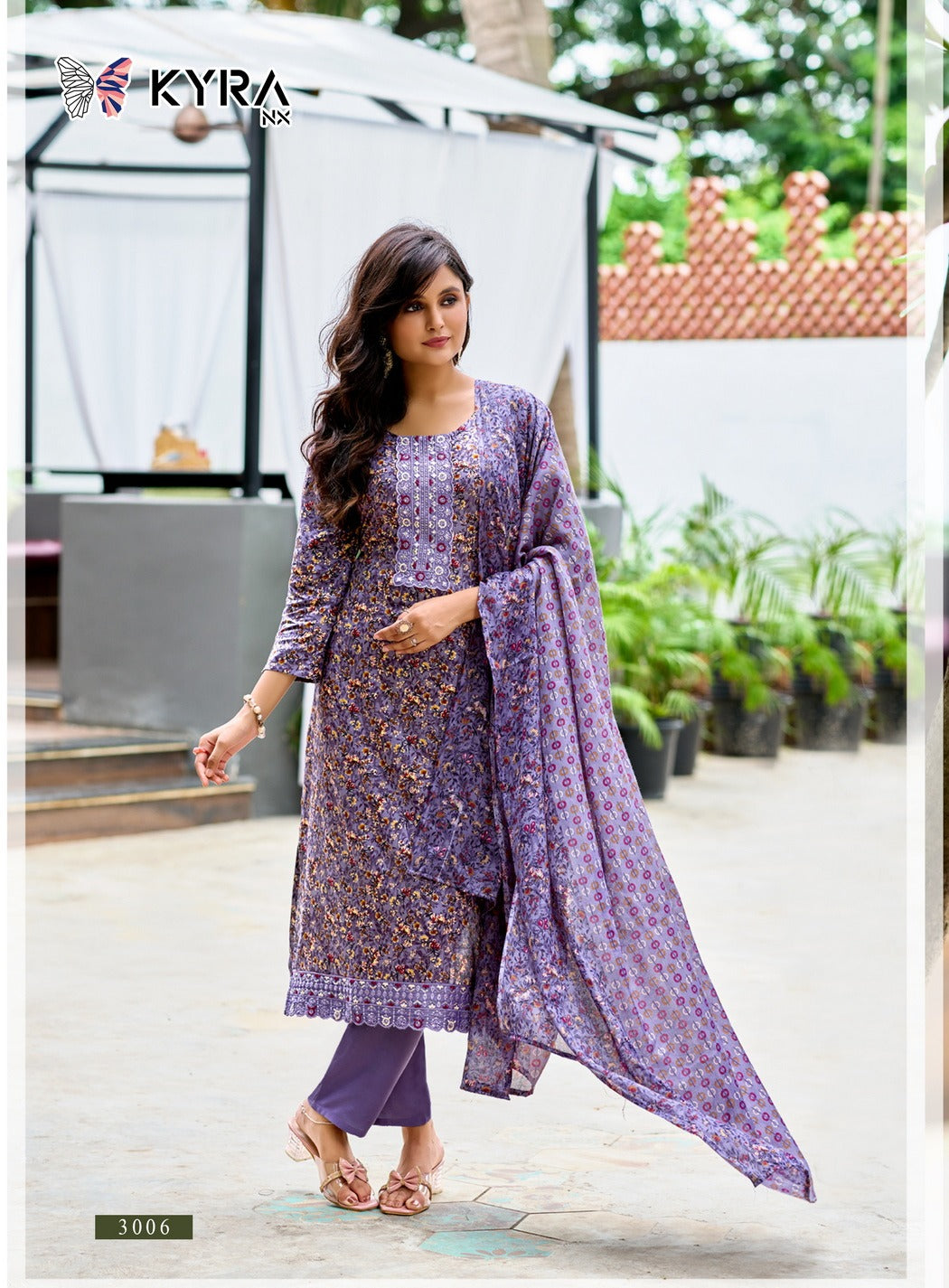 Kanak Vol 3 Kyra Nx Rayon Foil Readymade Pant Style Suits Wholesale Price