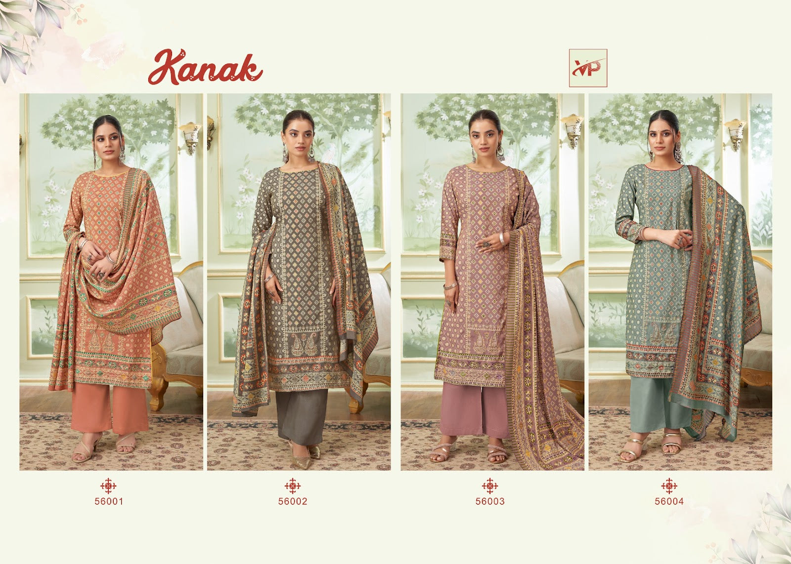 Kanak Vp Simmer Pant Style Suits Wholesale Rate