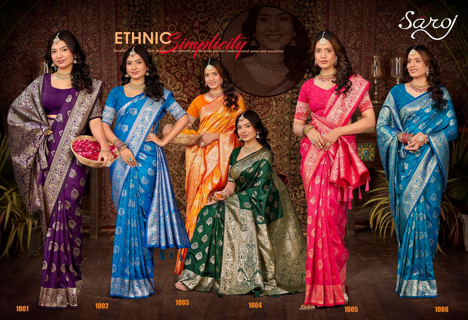 Kanaktara Silk Vol 1 Saroj Silk Sarees Supplier Ahmedabad