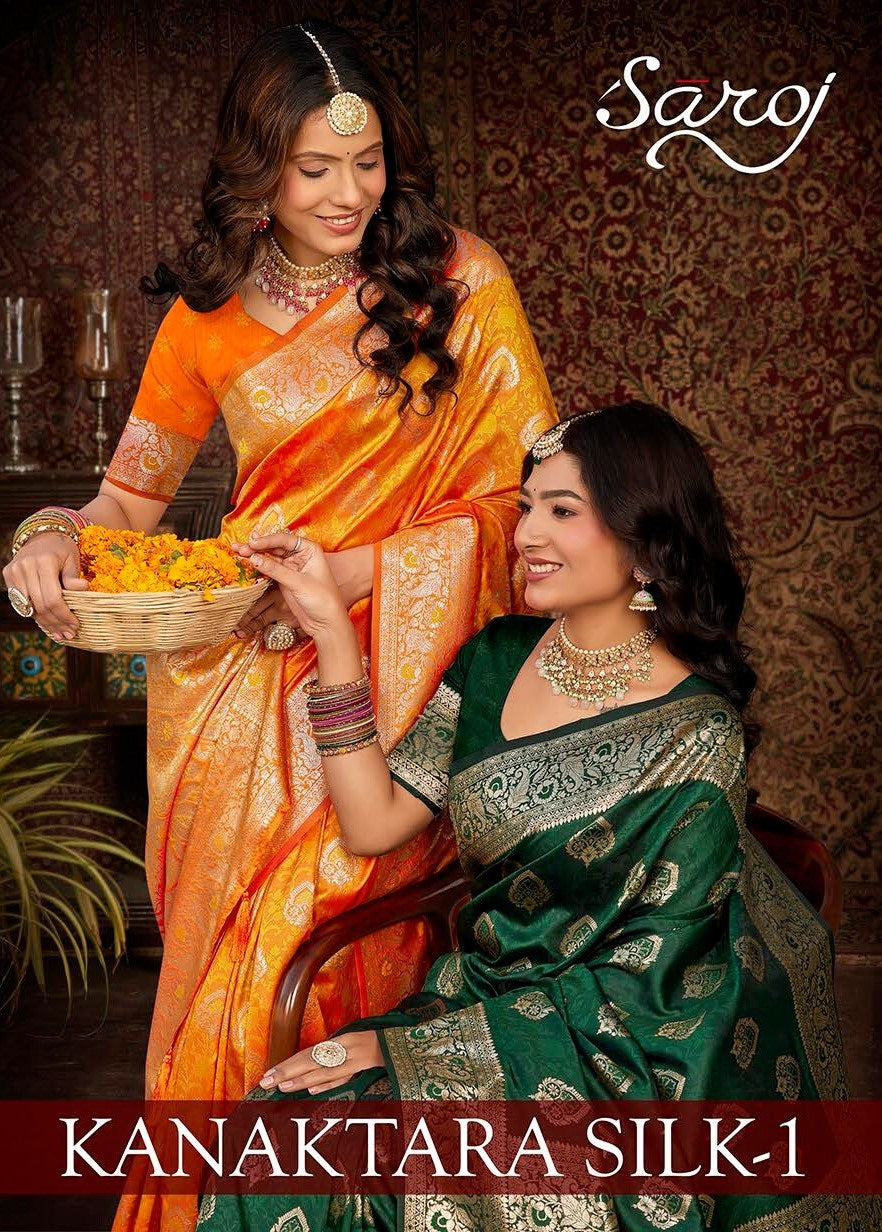 Kanaktara Silk Vol 1 Saroj Silk Sarees Supplier Ahmedabad