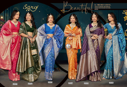 Kanaktara Silk Vol 2 Saroj Silk Sarees Exporter Ahmedabad