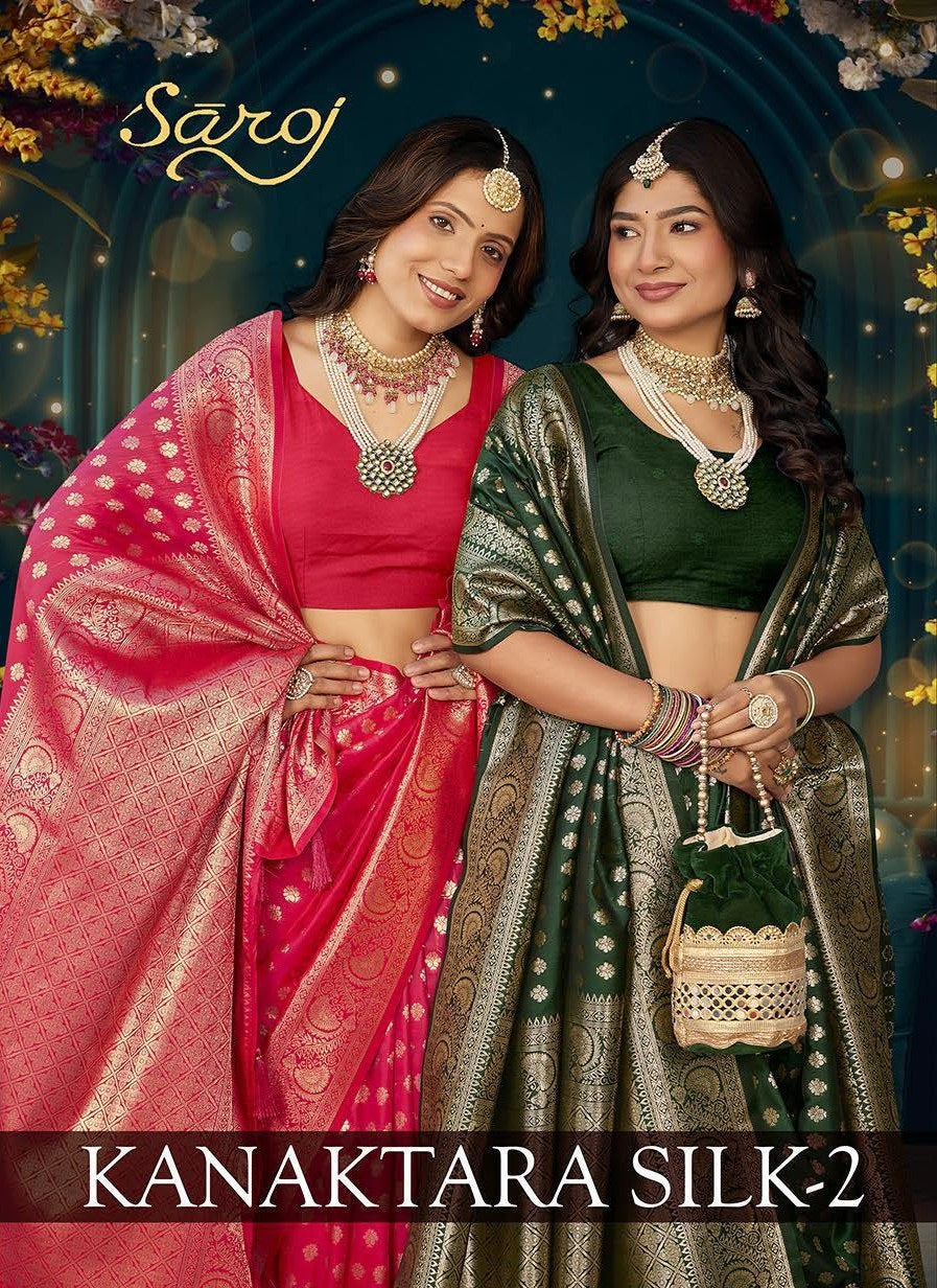 Kanaktara Silk Vol 2 Saroj Silk Sarees Exporter Ahmedabad