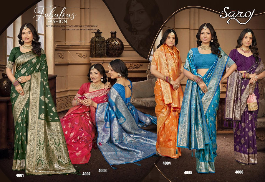 Kanaktara Silk Vol 4 Saroj Silk Sarees Wholesale Price