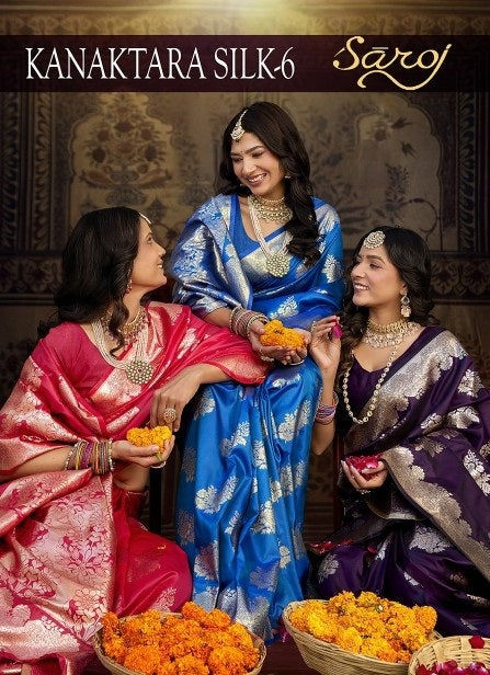 Kanaktara Silk Vol 6 Saroj Silk Sarees Supplier India