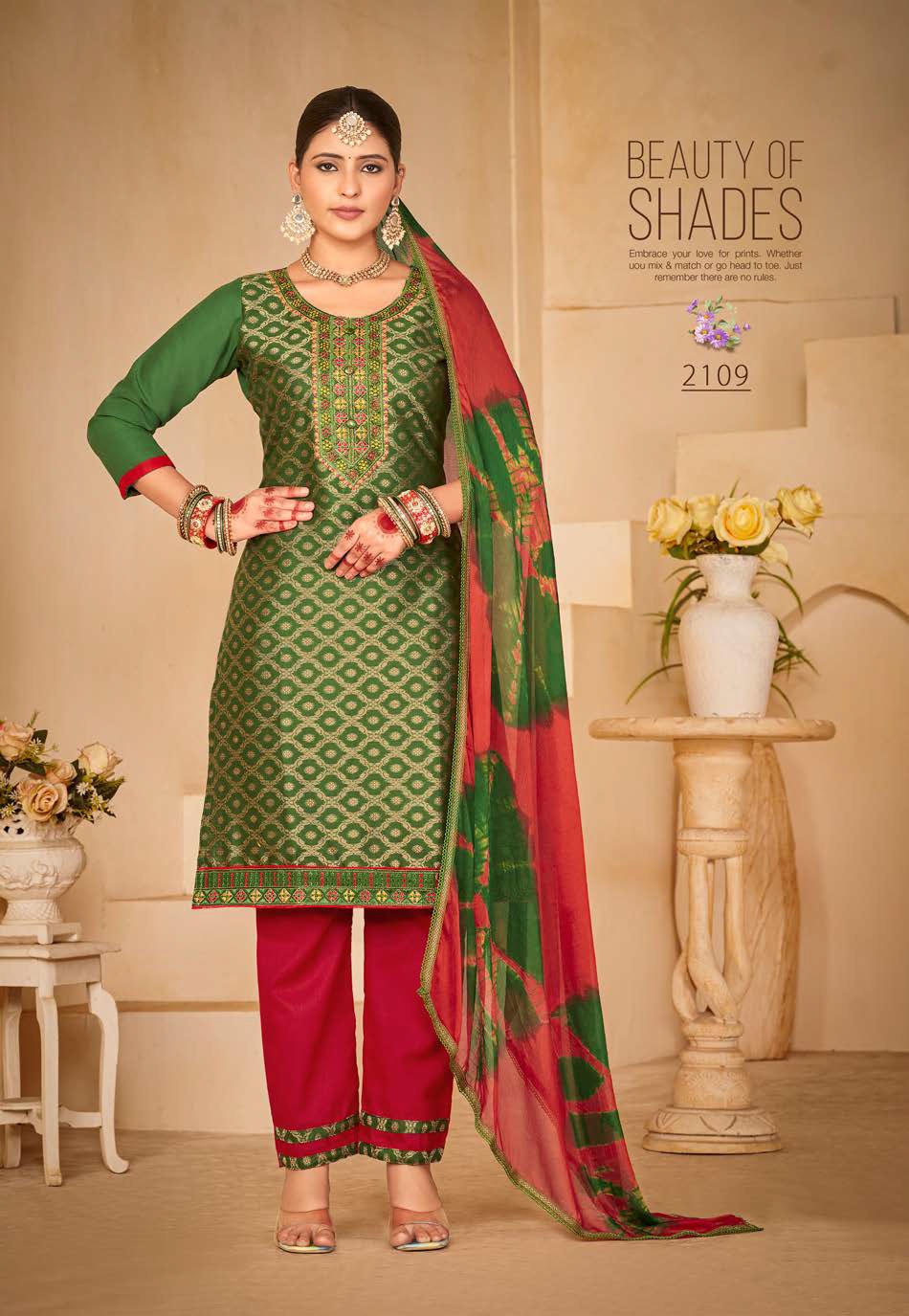 Kanam Wanna Cotton Satin Pant Style Suits Wholesaler Gujarat