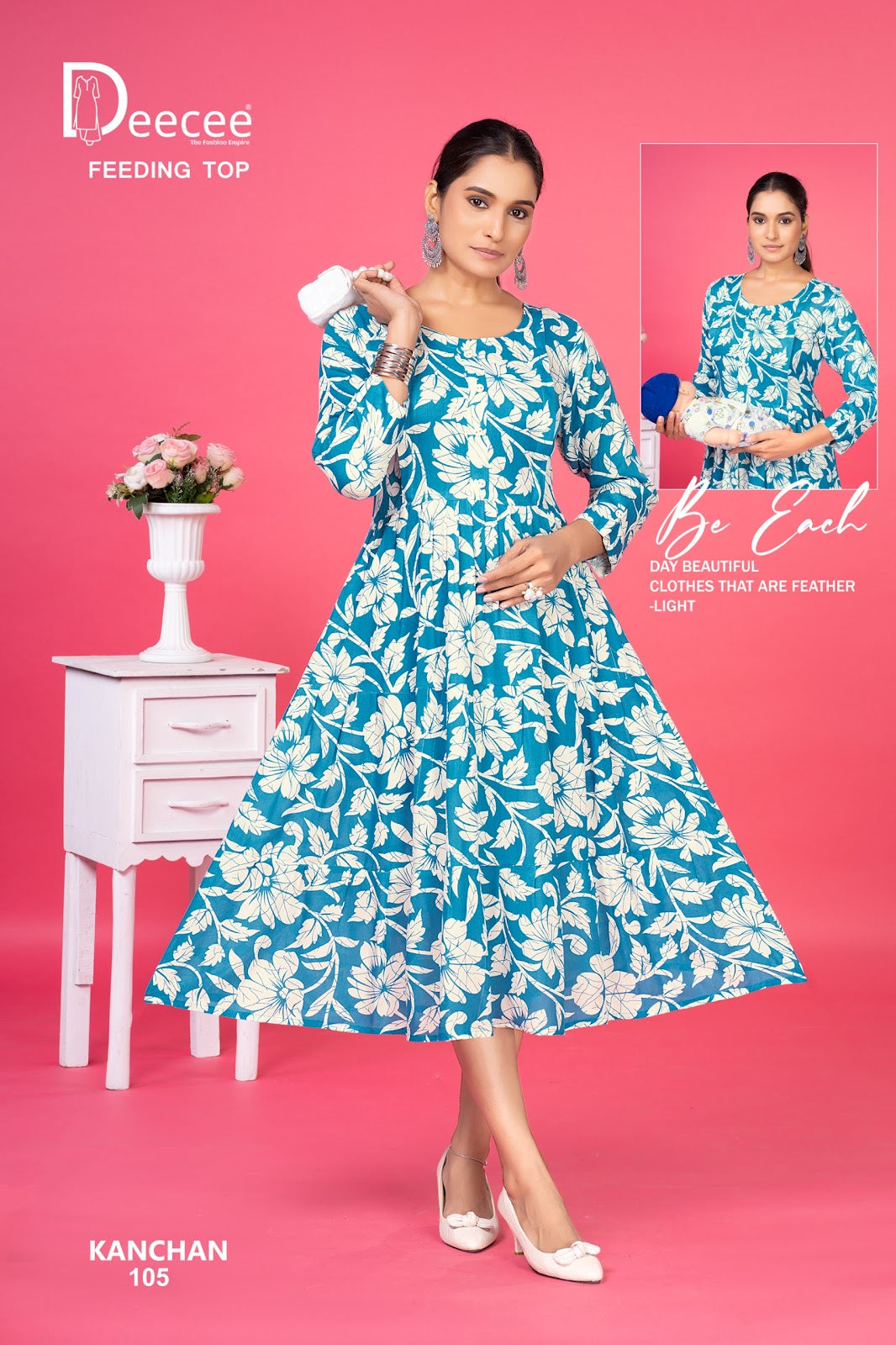 Kanchan Deecee Rayon Feeding Kurtis Manufacturer