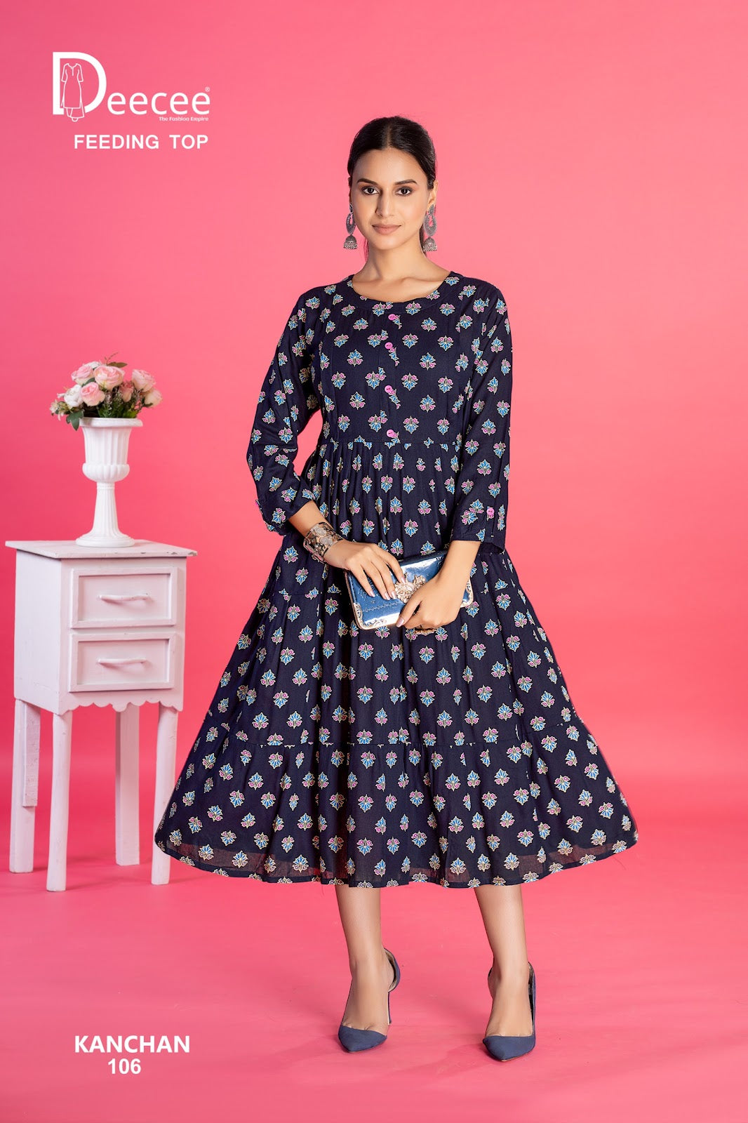 Kanchan Deecee Rayon Feeding Kurtis Manufacturer
