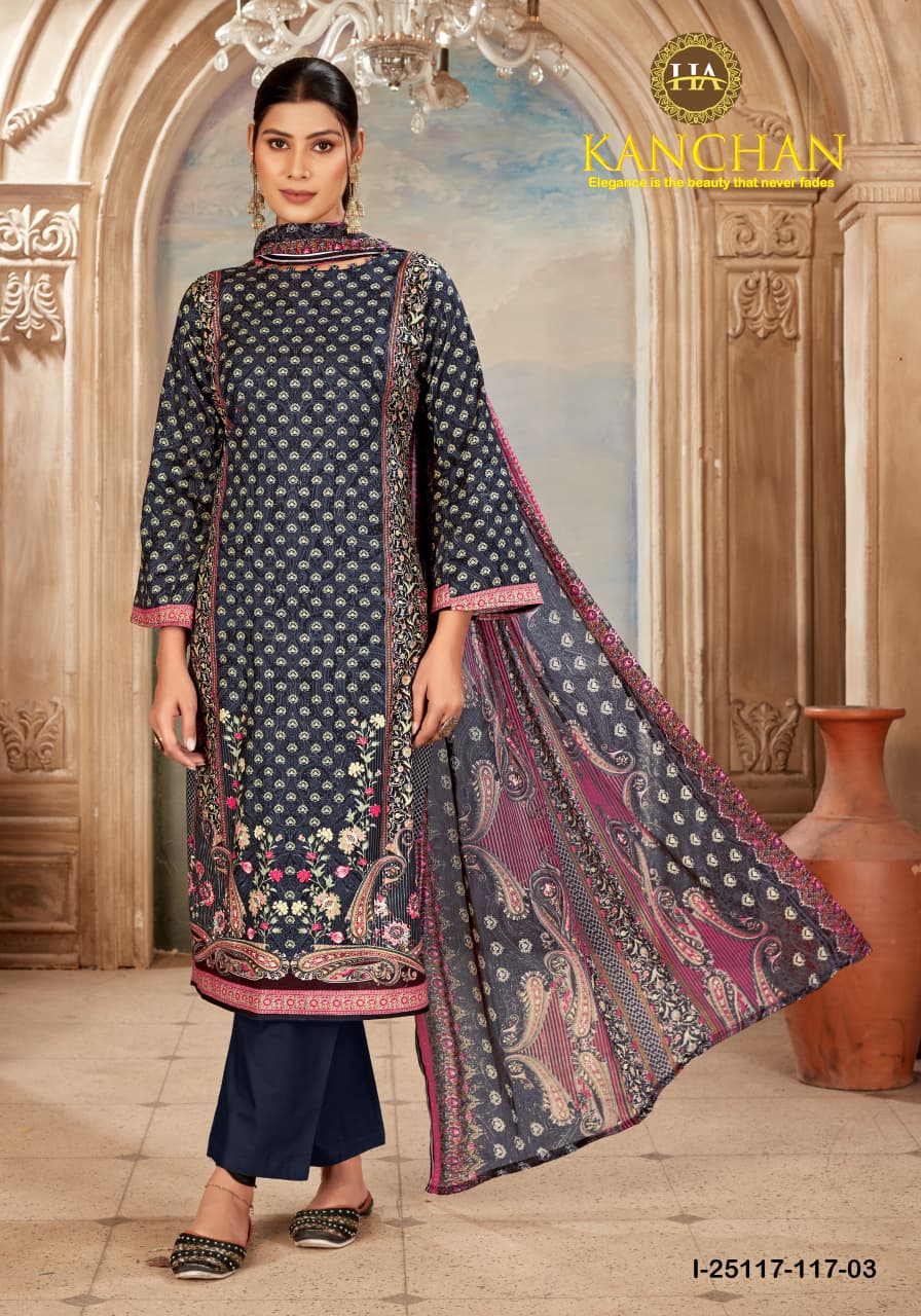 Kanchan Harshit Fashion Cambric Karachi Salwar Suits Supplier