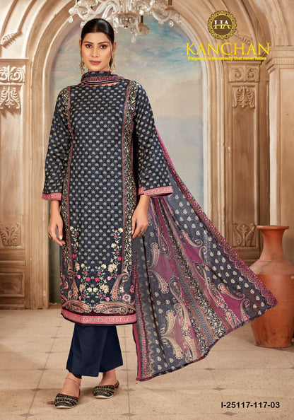 Kanchan Harshit Fashion Cambric Karachi Salwar Suits Supplier