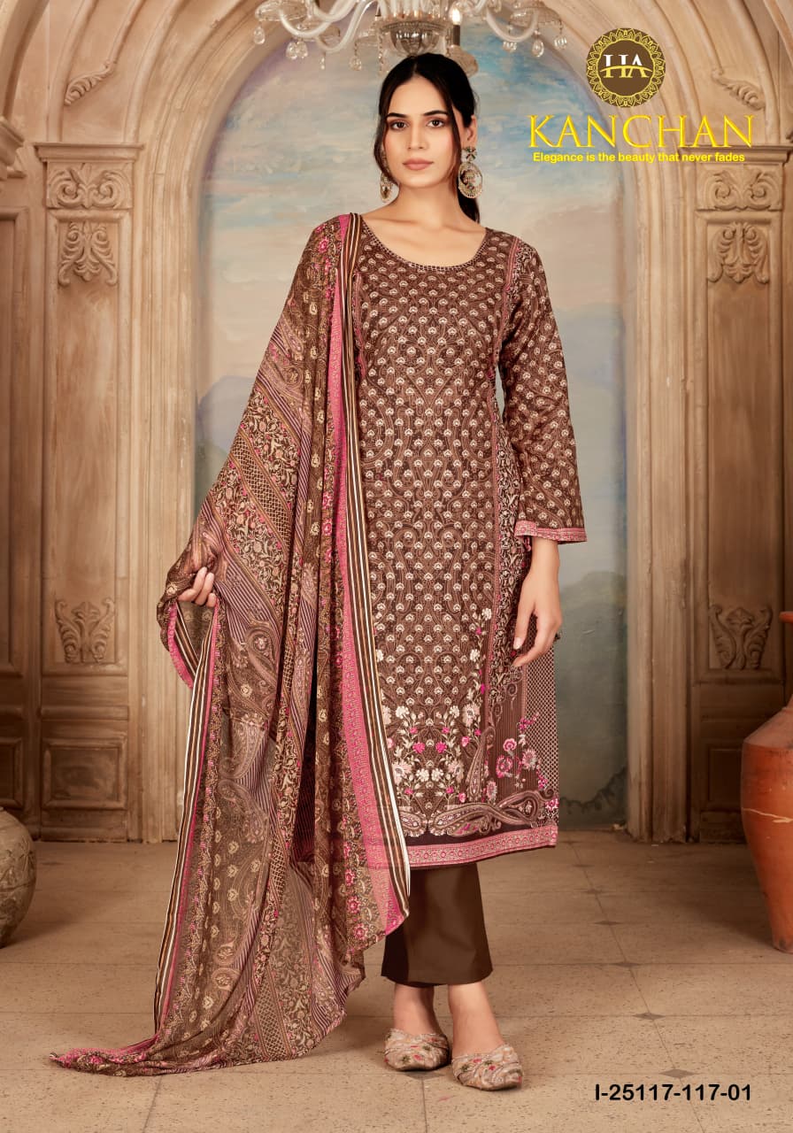 Kanchan Harshit Fashion Cambric Karachi Salwar Suits Supplier
