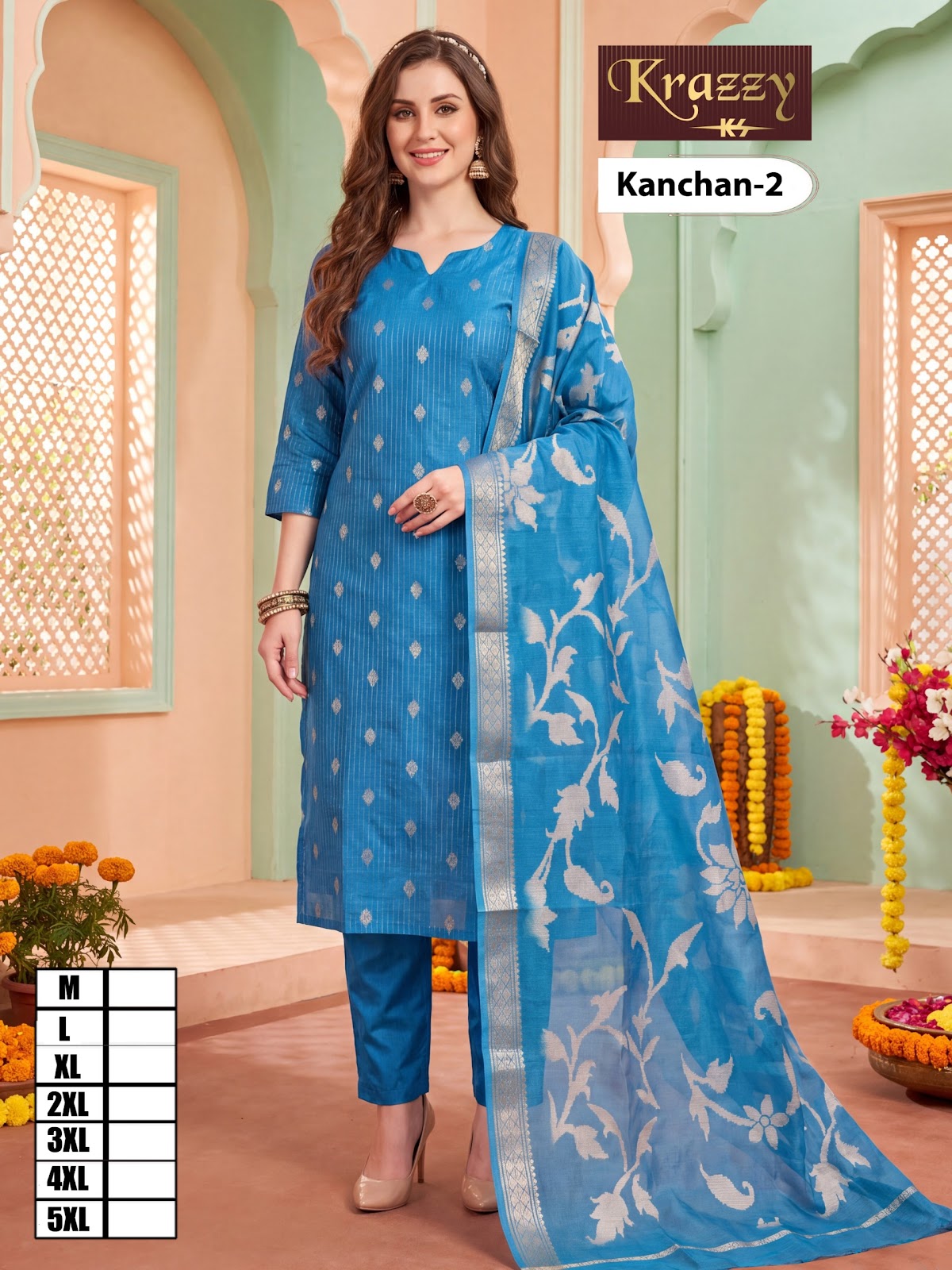 Kanchan Krazzy Kanha Silk Readymade Pant Style Suits Manufacturer