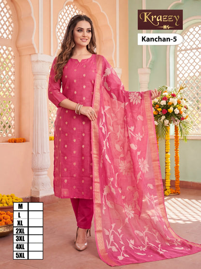 Kanchan Krazzy Kanha Silk Readymade Pant Style Suits Manufacturer