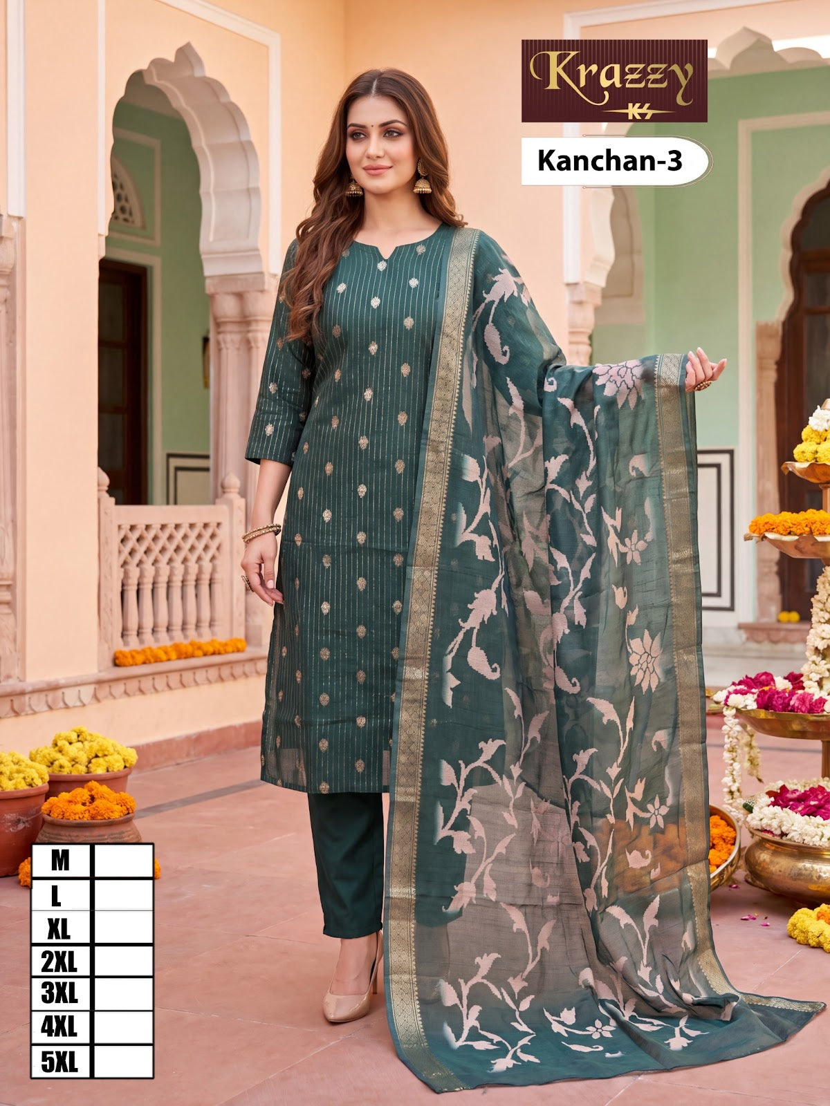 Kanchan Krazzy Kanha Silk Readymade Pant Style Suits Manufacturer