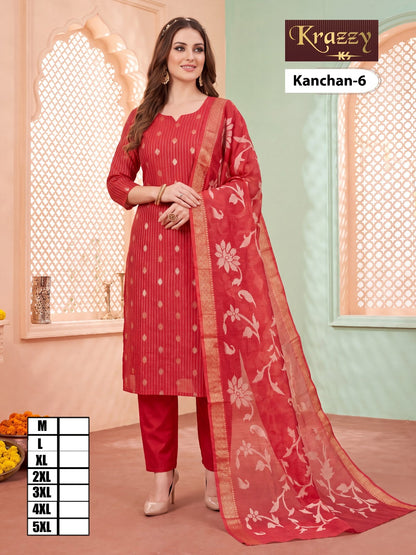 Kanchan Krazzy Kanha Silk Readymade Pant Style Suits Manufacturer