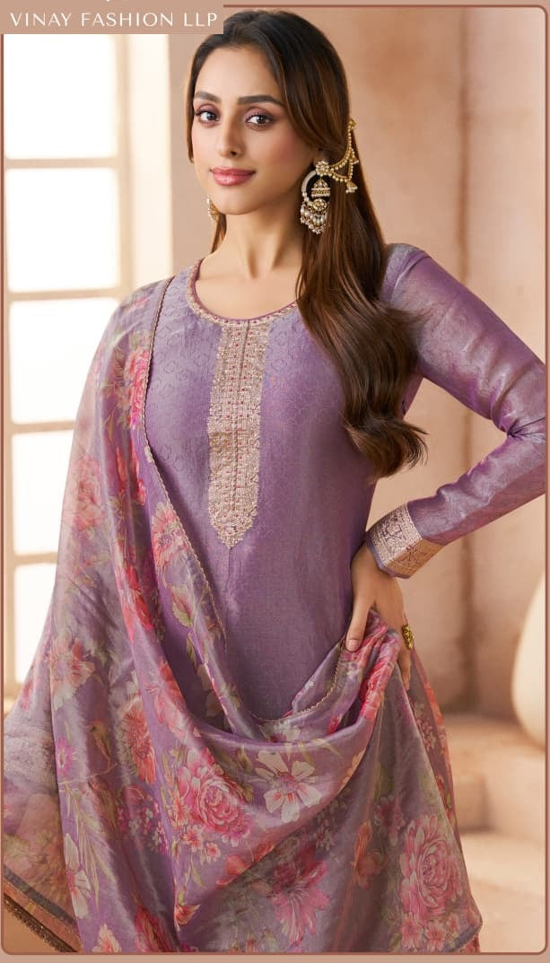 Kanchi 2 Kuleesh Vinay Fashion Llp Kanchipuram Silk Pant Style Suits Manufacturer India