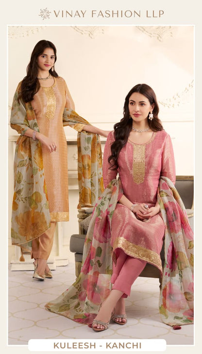 Kanchi Kuleesh Vinay Fashion Llp Silk Pant Style Suits Wholesaler Gujarat