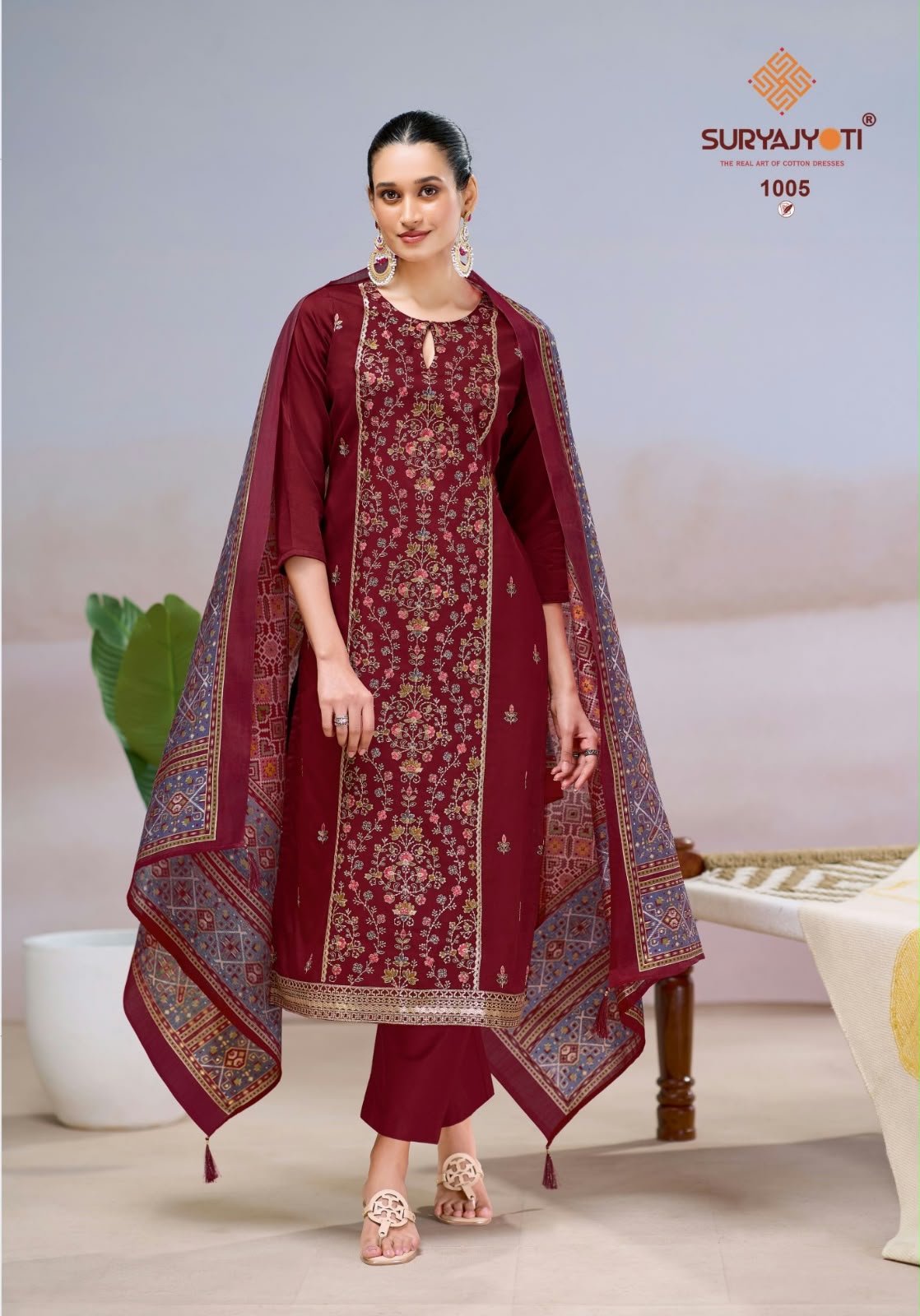 Kanchi Vol 1 Suryajyoti Jam Satin Pant Style Suits Exporter