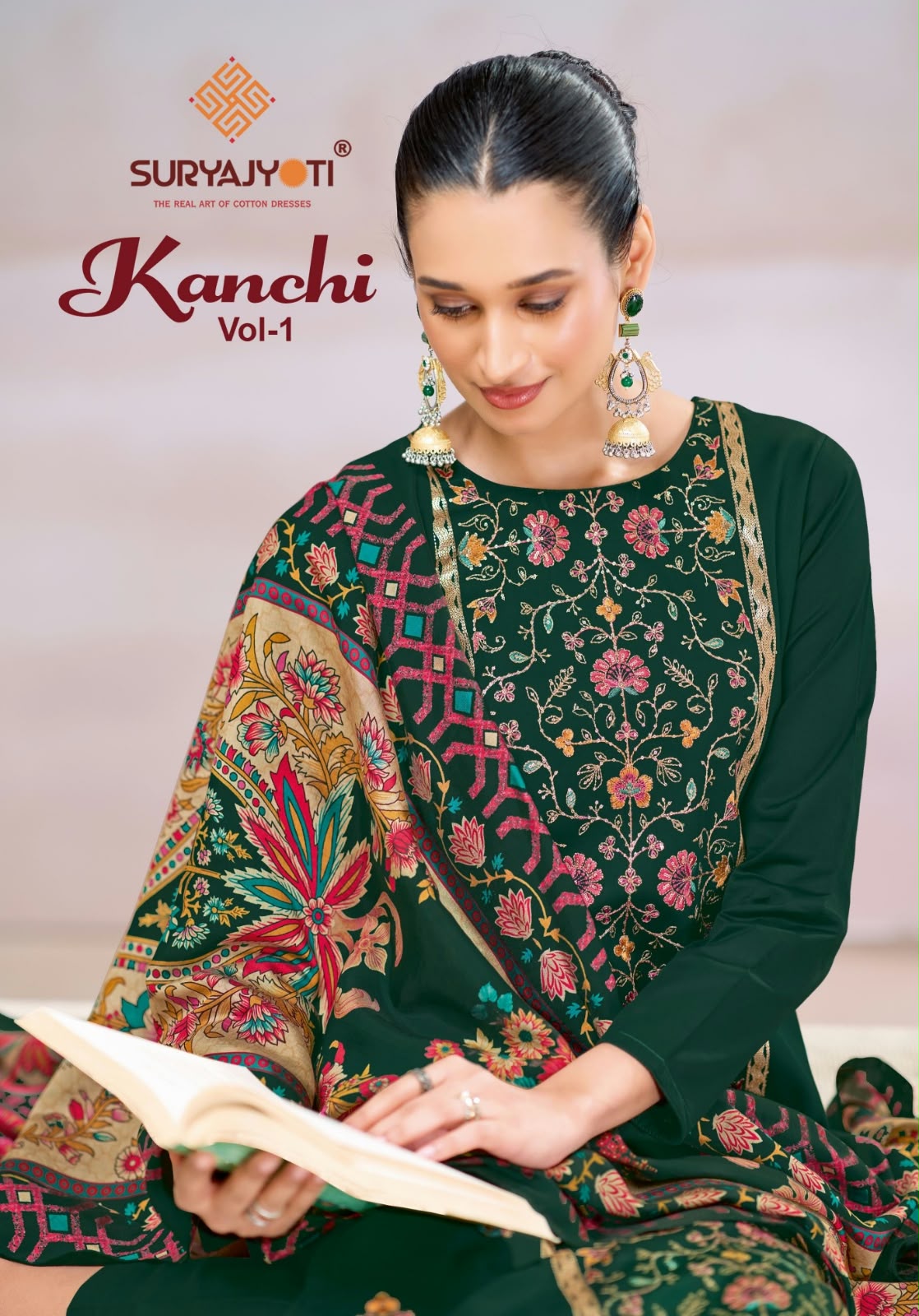 Kanchi Vol 1 Suryajyoti Jam Satin Pant Style Suits Exporter