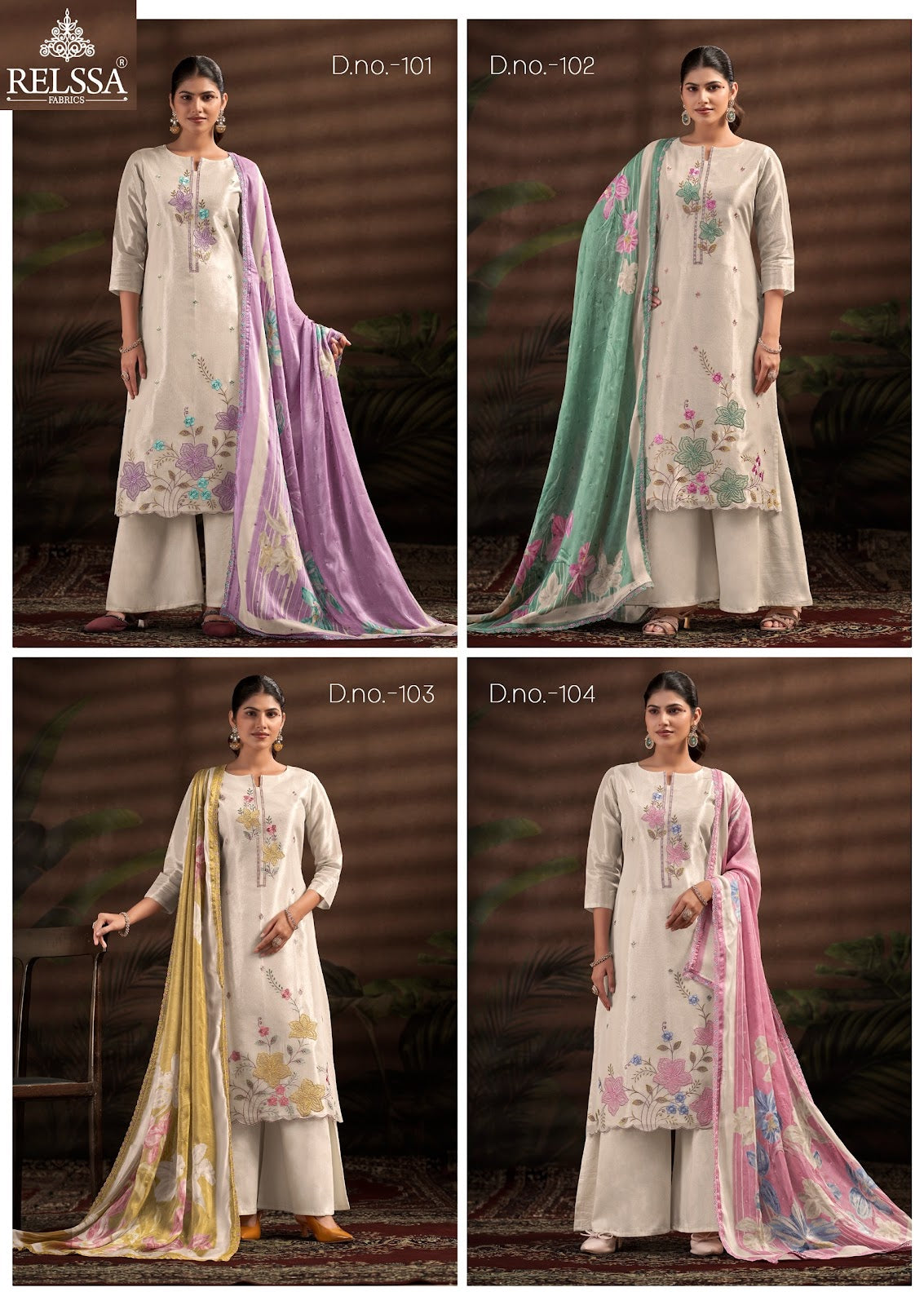 Kanchipuram Relssa Fabrics Silk Plazzo Style Suits Manufacturer Ahmedabad
