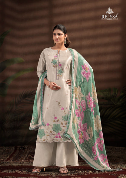 Kanchipuram Relssa Fabrics Silk Plazzo Style Suits Manufacturer Ahmedabad