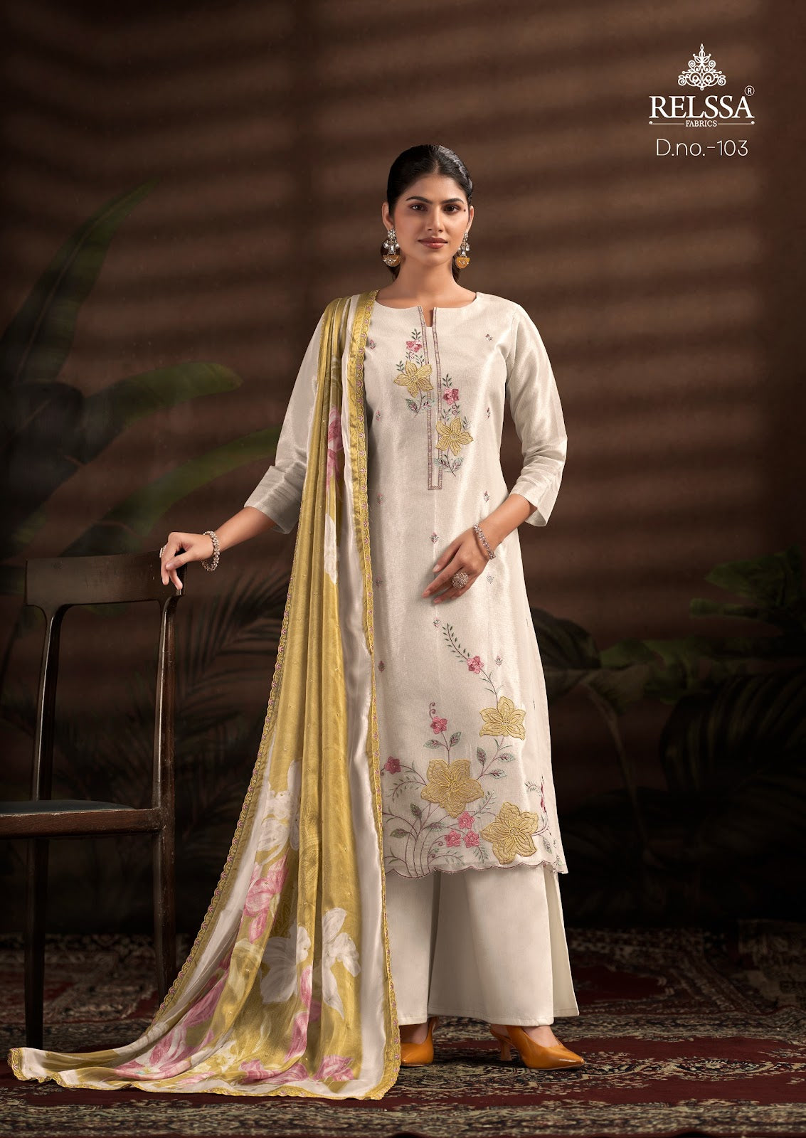 Kanchipuram Relssa Fabrics Silk Plazzo Style Suits Manufacturer Ahmedabad