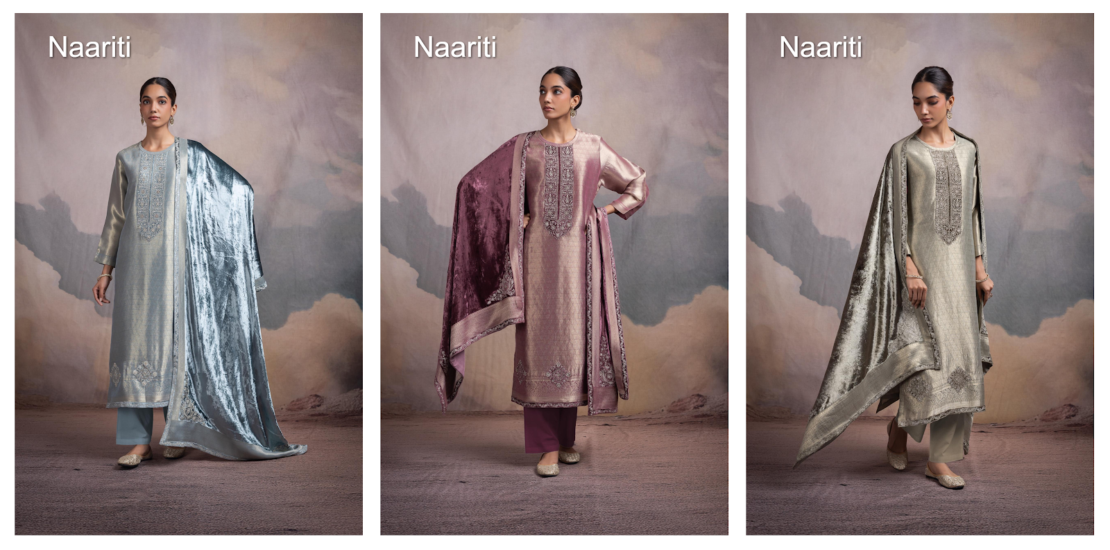 Kaneek Naariti Pant Style Suits Exporter Ahmedabad