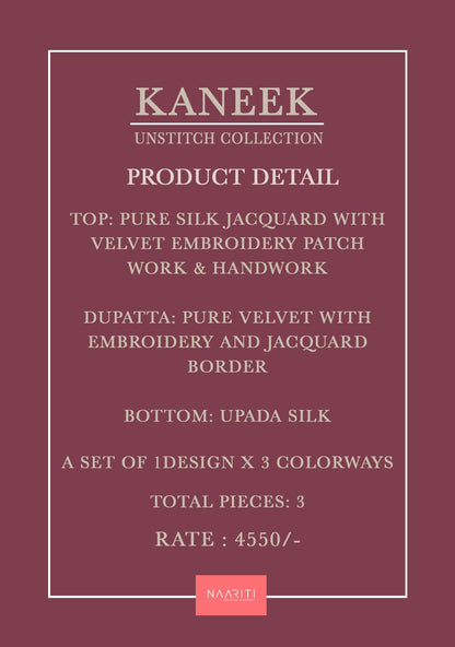 Kaneek Naariti Pant Style Suits Exporter Ahmedabad